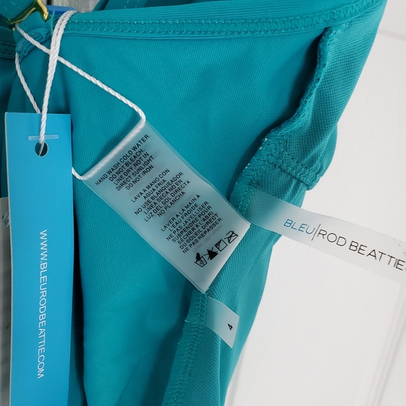 Bleu by Rod Beattie Beaded Keyhole Halter Tankini - Picture 9 of 10